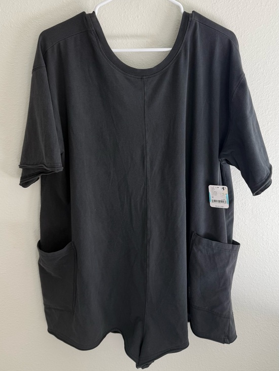 FP Movement by Free People Pants - Free People Movement Oversized Romper Charcoal Gray Size M NWT